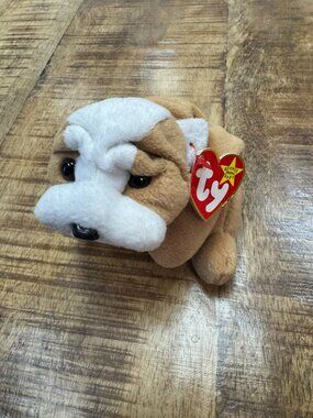 Ty Beanie Baby Wrinkles the Bulldog 1996 w/TAG ERRORS, -4103